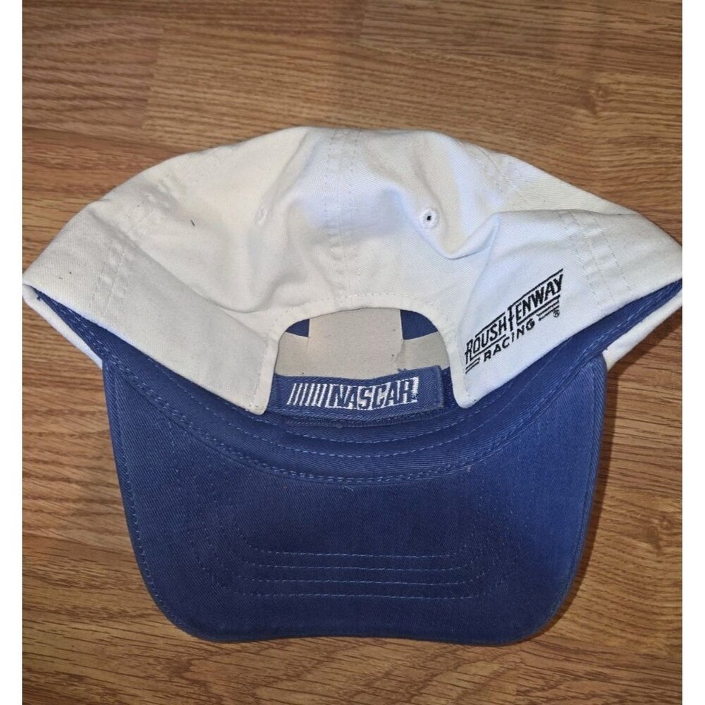 Fastenal NASCAR #99 Carl Edwards Hat NWT VTG Strapback Roush Fenway Racing Blue - Picture 4 of 5